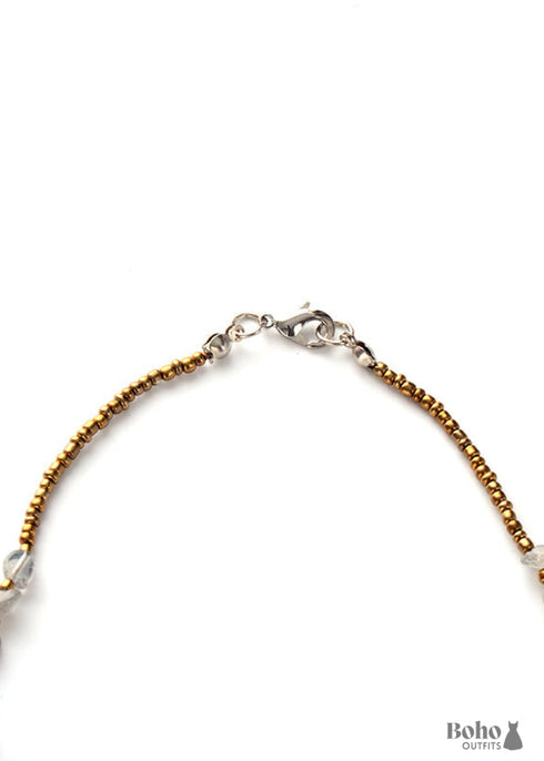 Boho Necklace, Labradorite Chokers Chakra